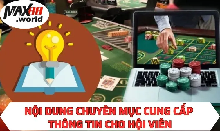 Nội dung chuyên mục cung cấp thông tin cho hội viên 